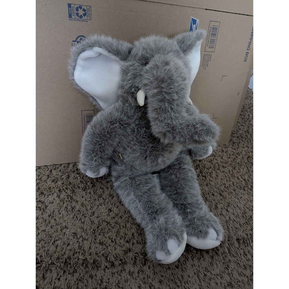 Vintage Build-A-Bear Unisex 16" Gray Elephant Plush Y2K Soft Stuffed Animal Toy